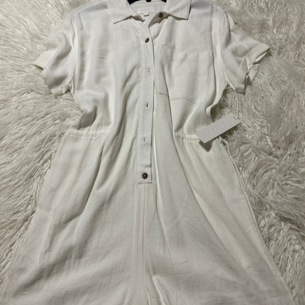 Every Short Sleeve Button Down Collar Drawstring … - image 3